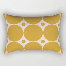 Futura Mid-century Modern Minimalist Abstract Pattern in Mustard Gold Rectangular Pillow