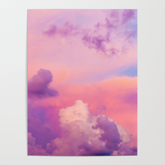 Pink & Purple Clouds Poster