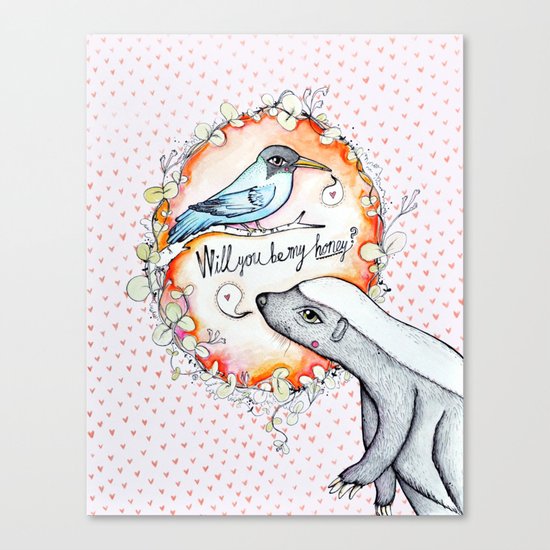 Be my honey? Canvas Print