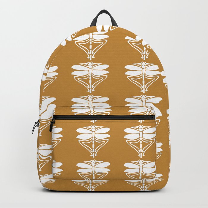 Orange Zest Arts and Crafts Dragonflies Backpack