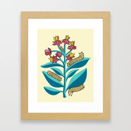A Day in the Life of the Caterpillar Framed Art Print