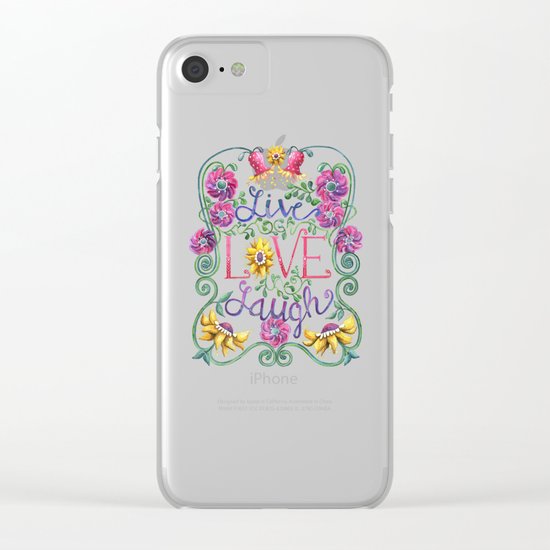 Live Love Laugh 2 Clear iPhone Case