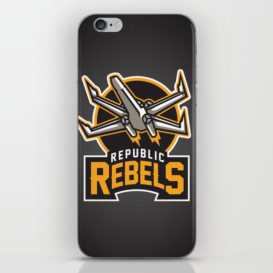 Republic Rebels - Black iPhone Skin