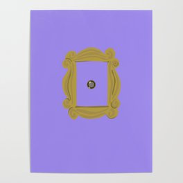 Friends door frame peep hole Poster