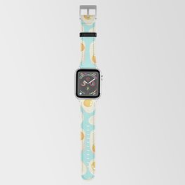 Fried Eggs on blue background Apple Watch Band