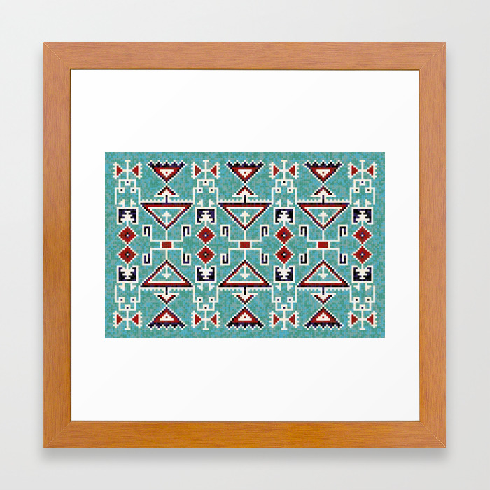 Native American Navajo Pattern Framed Art Print By Catyarte Society6