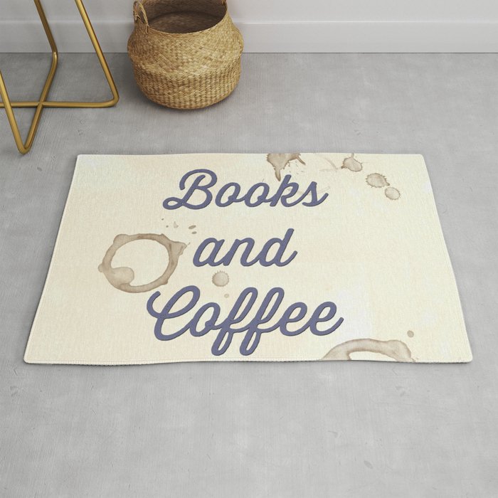 Books and Coffee Rug
