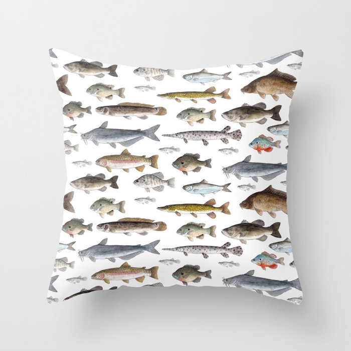 realistic fish pillow