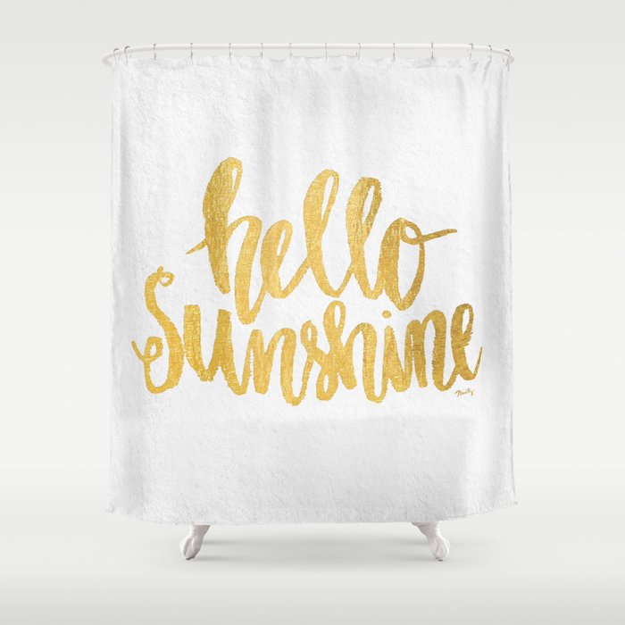 Hello Sunshine by Misty Diller Shower Curtain