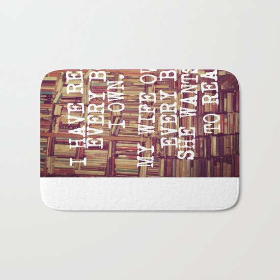 Books Bath Mat