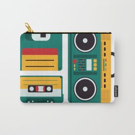 Never Forget Tape Floppy Disk Boom Box Carry-All Pouch
