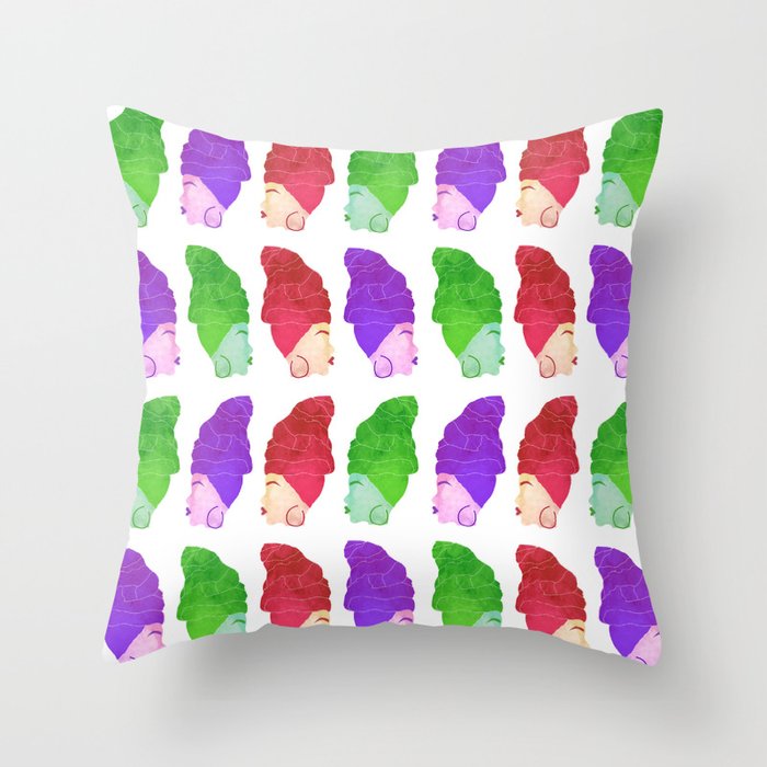 Headwrap Boogie Throw Pillow By Huckdesigns Society6