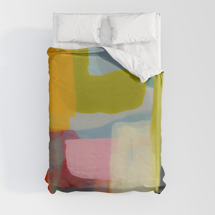 Color study 1 abstract art Duvet Cover