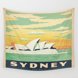 Vintage poster - Sydney Wall Tapestry