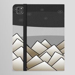 Abstract geometric pattern - snow mountains. iPad Folio Case