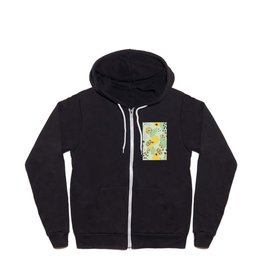 Lemon Pattern 04 Zip Hoodie