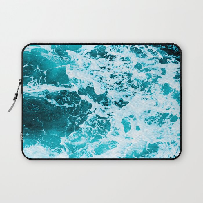 Deep Turquoise Sea - Nature Photography Laptop Sleeve