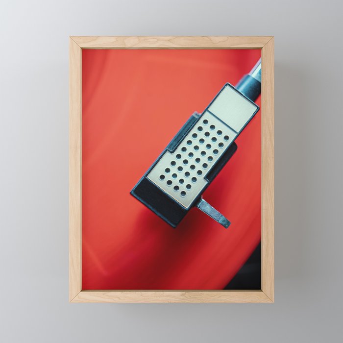 Red Vinyl II Framed Mini Art Print