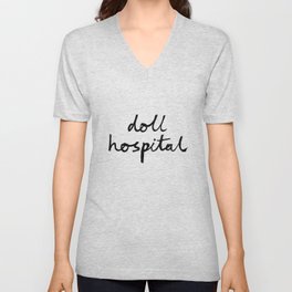 Doll Hospital logo V Neck T Shirt