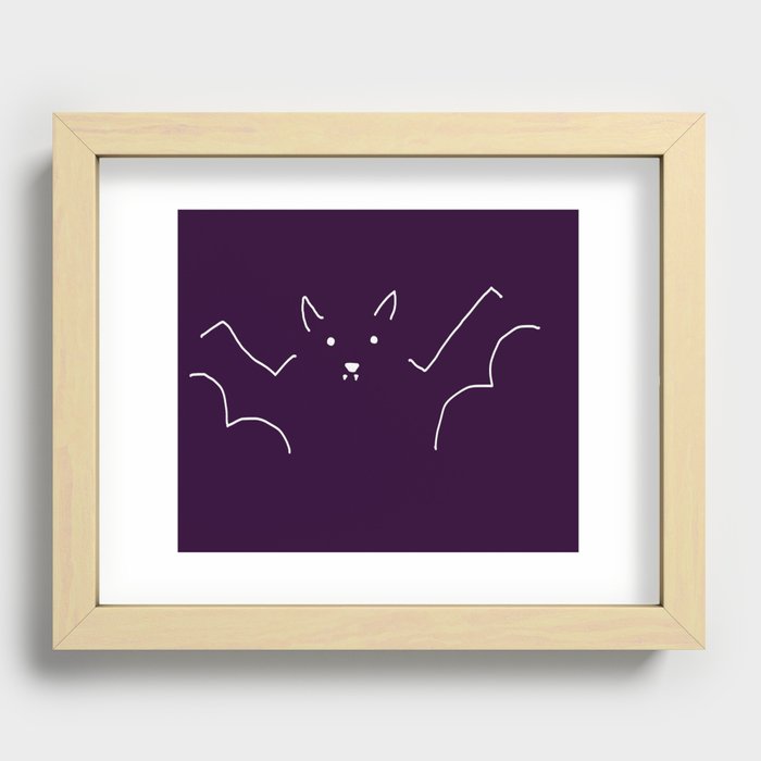 Batty for Simplicity Recessed Framed Print