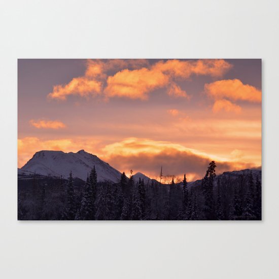 Flat Top Sunrise Canvas Print