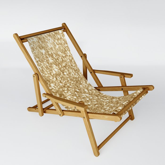 Gold glitter Sling Chair