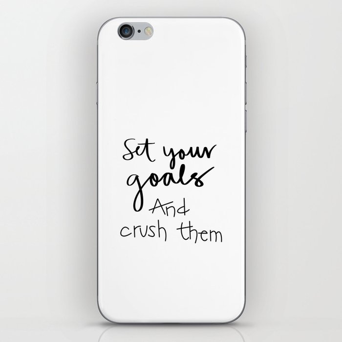 Crush your Goals iPhone Skin