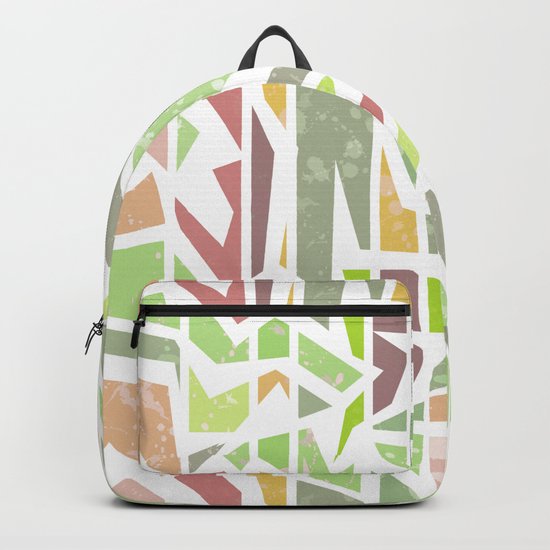 Abstract pattern . Geometric shapes . Backpack