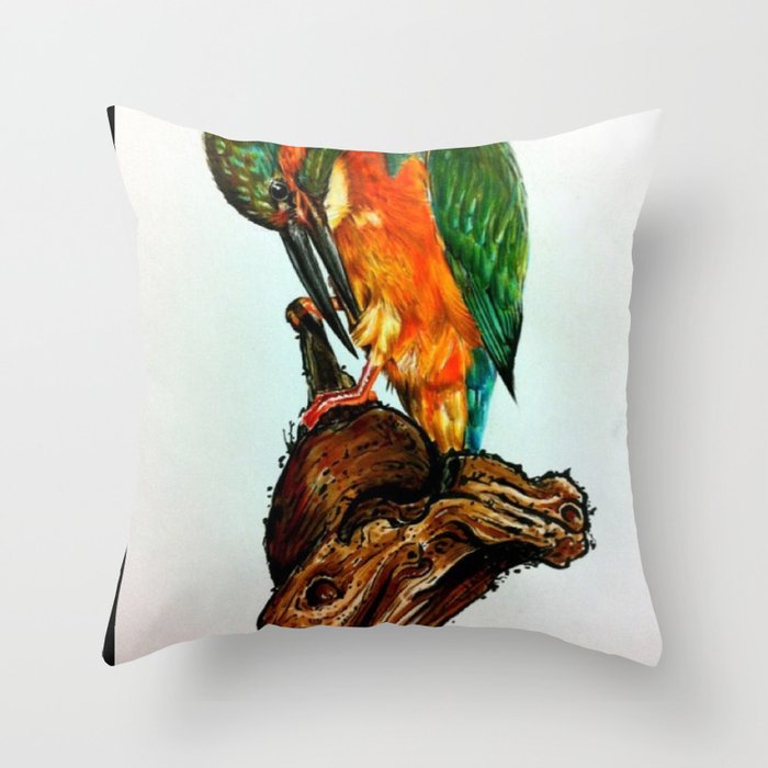 Drawing by Reeve Wong Throw Pillow