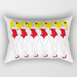 blonde girls Rectangular Pillow