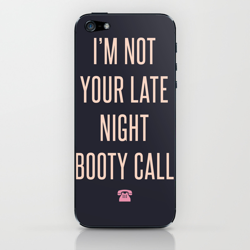 Booty Call iPhone Skin by Wesley Bird image