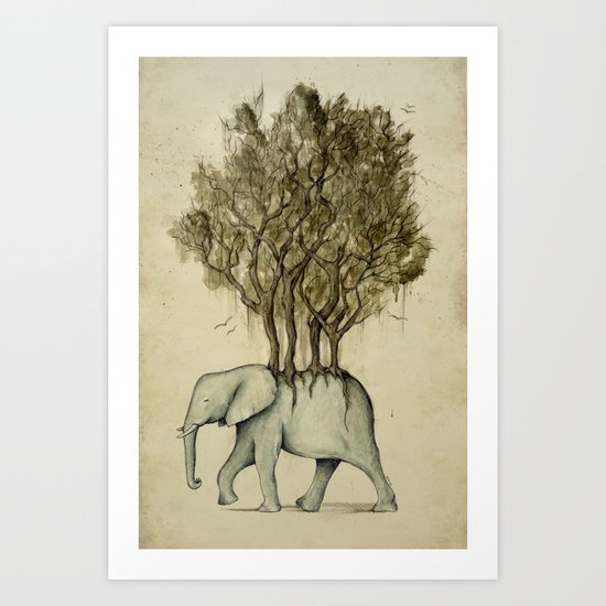 Carrying the Νature Art Print