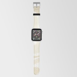 Modern Retro Liquid Swirl Abstract in Light Linen Beige Apple Watch Band