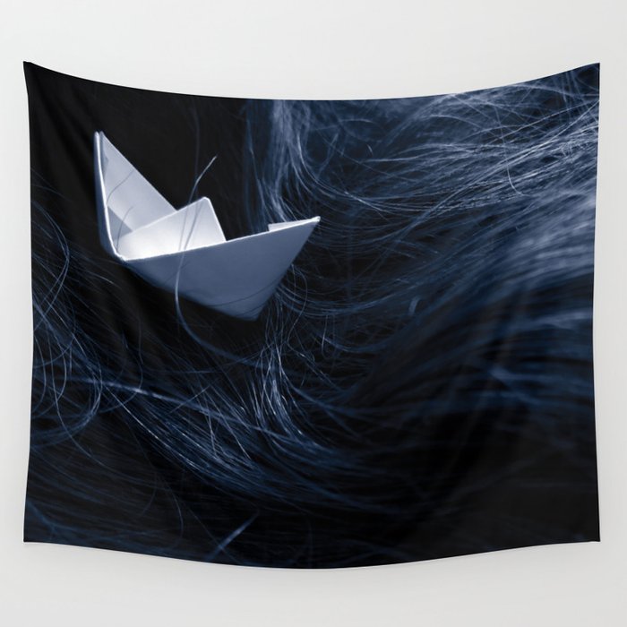 On troubled waters Wall Tapestry