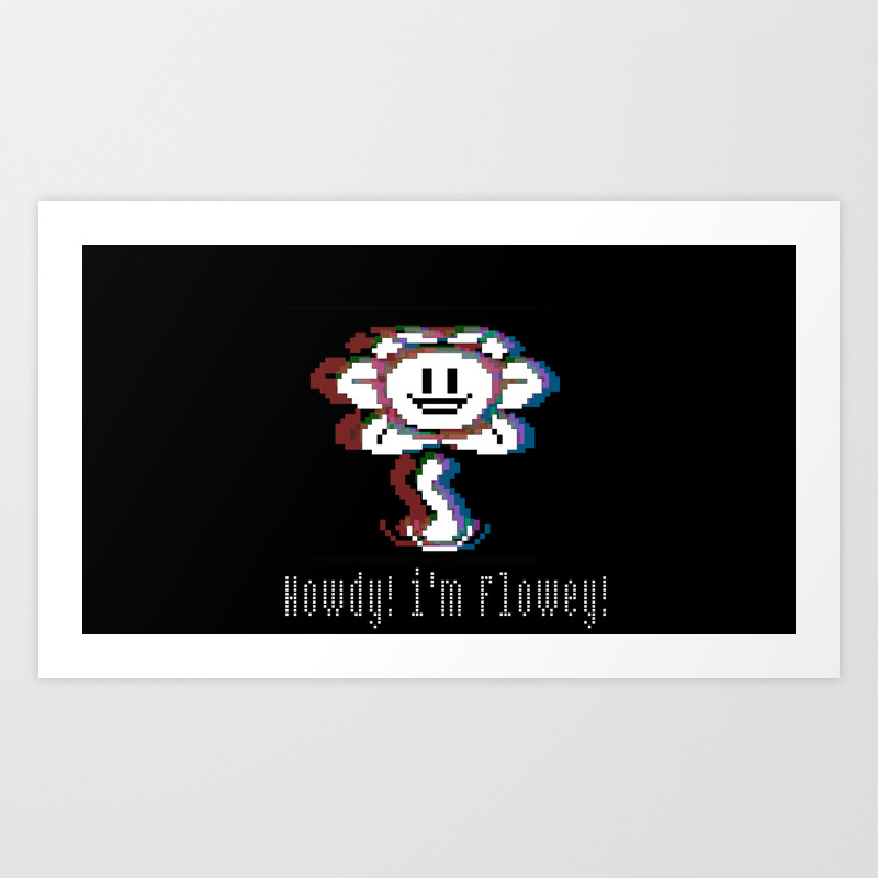 Flowey From Undertale Art Print By Gamingmerch12 Society6