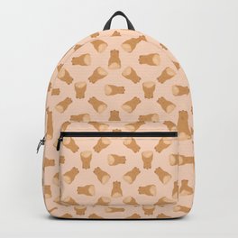 Orange Pomeranian Back Backpack