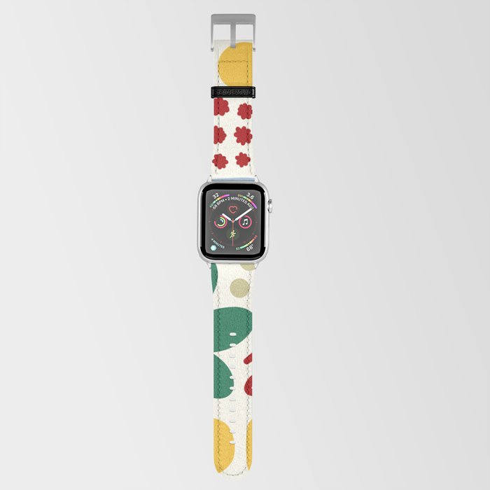 Abstract vintage color shapes collection 5 Apple Watch Band