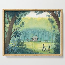 Home In The Woods Serving Tray