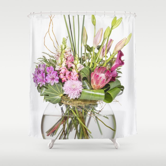 50 Bouquets 01 Shower Curtain