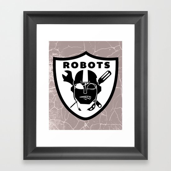 Raider robots Framed Art Print