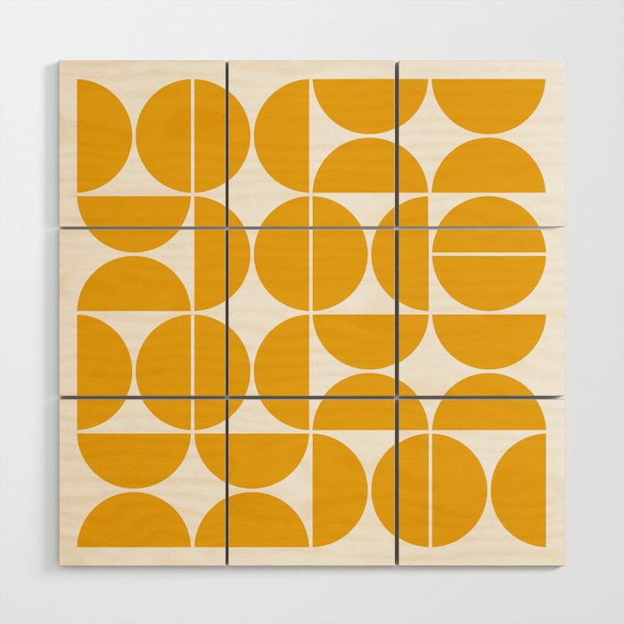Mid Century Modern Geometric 04 Yellow Wood Wall Art By Theoldartstudio Mid Century Modern Geometric 04 Yellow Wood Wall Art By Theoldartstudio