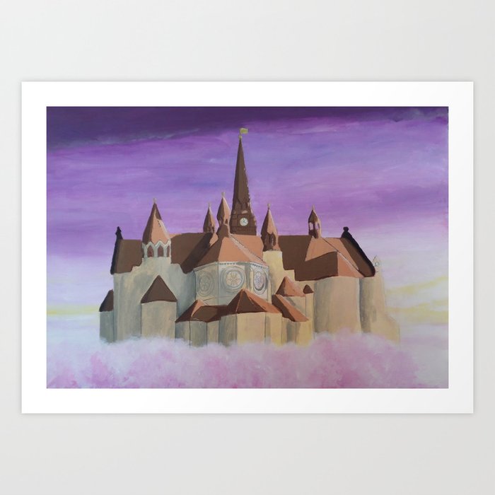 Castle in the sky Art Print