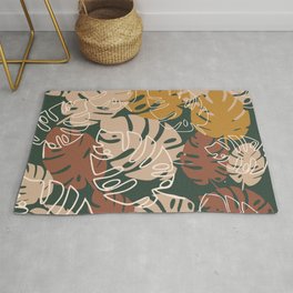 Tropical Forest -4, Monstera Area & Throw Rug