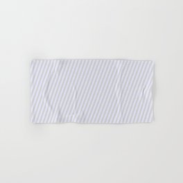 [ Thumbnail: Lavender and Light Gray Colored Lined/Striped Pattern Hand & Bath Towel ]