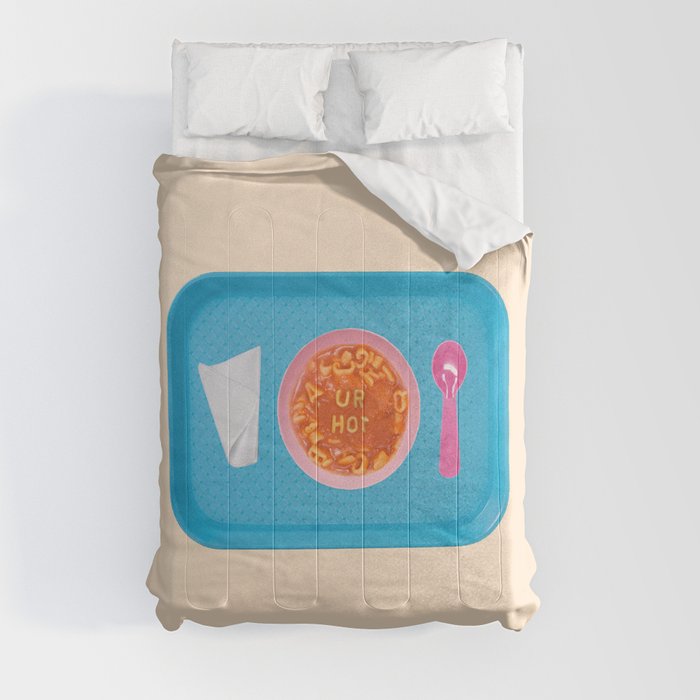 hot soup peach Comforter