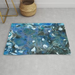 Abstract Painting ; Poseidon Rug