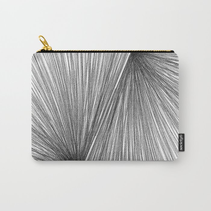 Black and White Mid Century Modern Geometric Abstract Carry-All Pouch