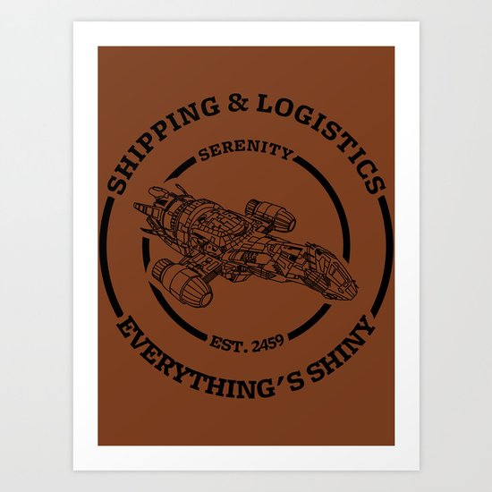SERENITY SHIPPING AND LOGISTICS Art Print