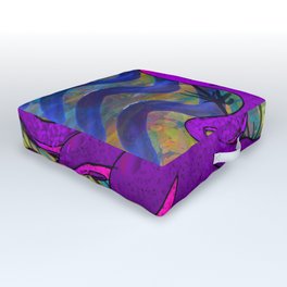 Underwater Purple Textured Octopus Outdoor Floor Cushion