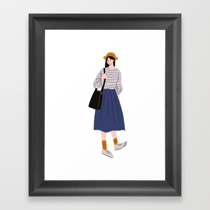 sweet girl  Framed Art Print